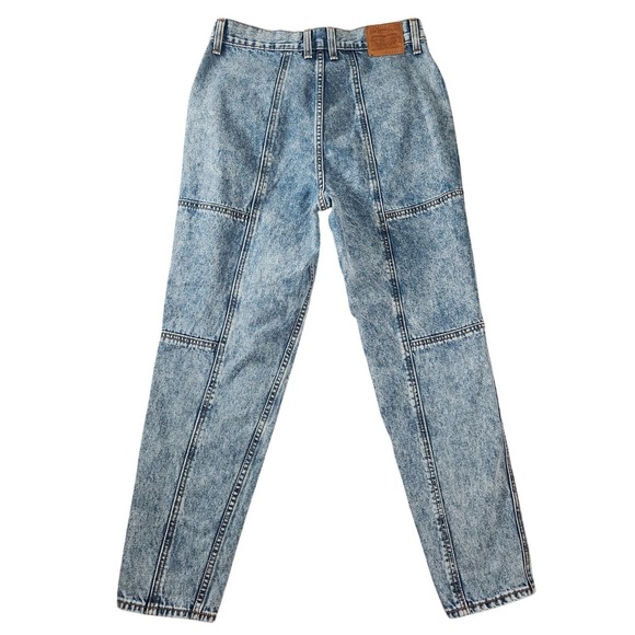 Levi's Mom Jean Women's‎ 28 High Rise Acid Wash Tapered Leg Vintage 90s Style - Picture 2 of 13